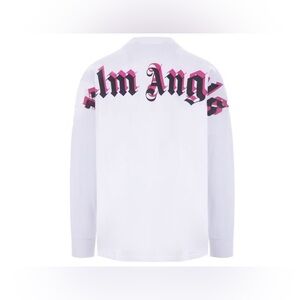 Palm angels double logo black and pink
